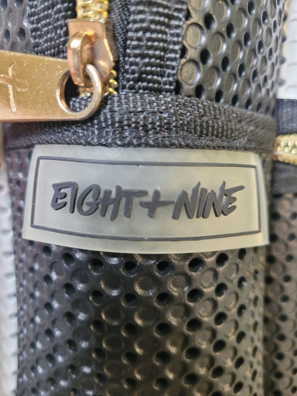 Light + Nine Starter Backpack Black White Perforated Mesh Kids Size Streetwear - Picture 7 of 10